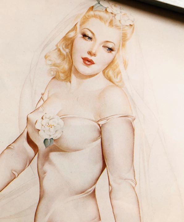 

[USED] Beautiful woman * Varga.Girl Alberto Vargas vintage * Pinup