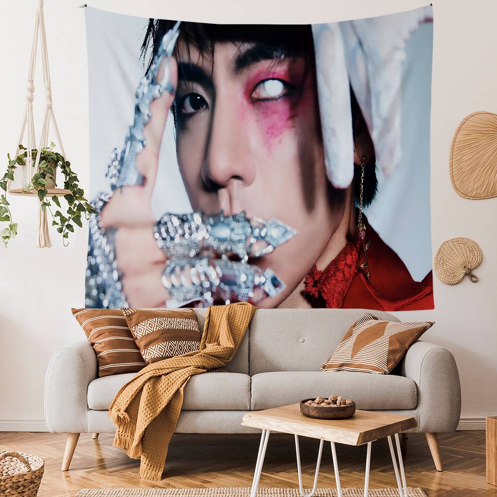 Singer DDPR Ian Anime Tapestry Hanging Tarot Hippie Wall Rugs Dorm Wall Hanging Sheets