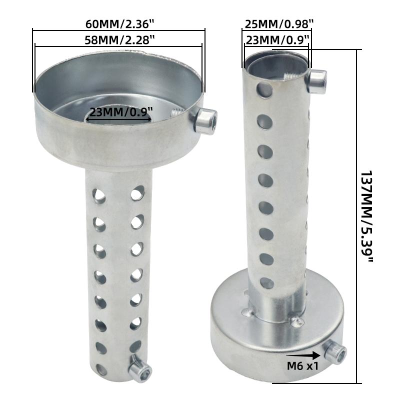 

2x мотоциклетный глушитель DB Killer, шумоподавитель, выхлопная система, регулируемый глушитель, железный глушитель 35 мм/42 мм/45 мм/48 мм/60 мм