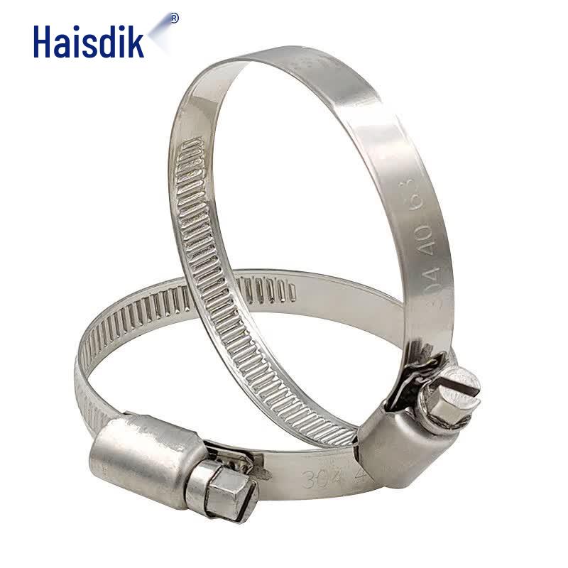 Haisidick 304 Stainless Steel German Style Hose Clamp 46-70mm