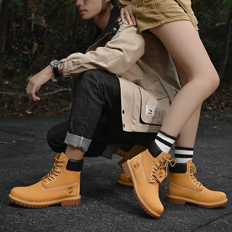 Stivali Uomo Donna Scarpe Moda Sneakers Outdoor Uomo Stringate Antiscivolo Caviglia