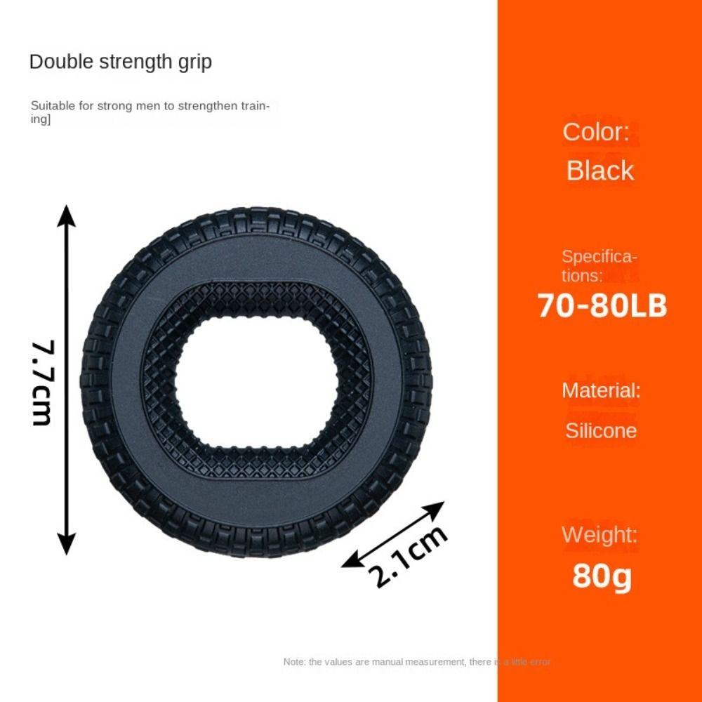 

Silicone Hand Muscle Strengthener Hand Gripper Hand Grip Ring Home Exercise чорний