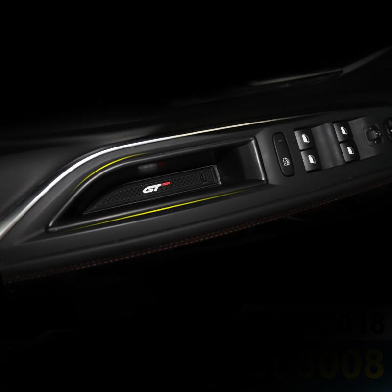 Auto Vordertür Griff Lagerung Box Fall Nehmen in Box Halter Fach Organizer Auto Zubehör Für Peugeot 3008 GT 5008 2017 2018 2019