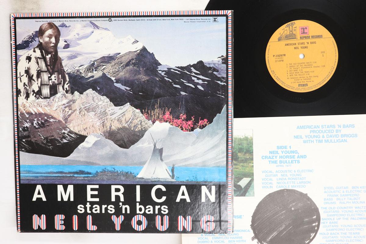 

LP Record NEIL YOUNG American Stars n Bars P10297R REPRISE 1977 Japan Rock Used