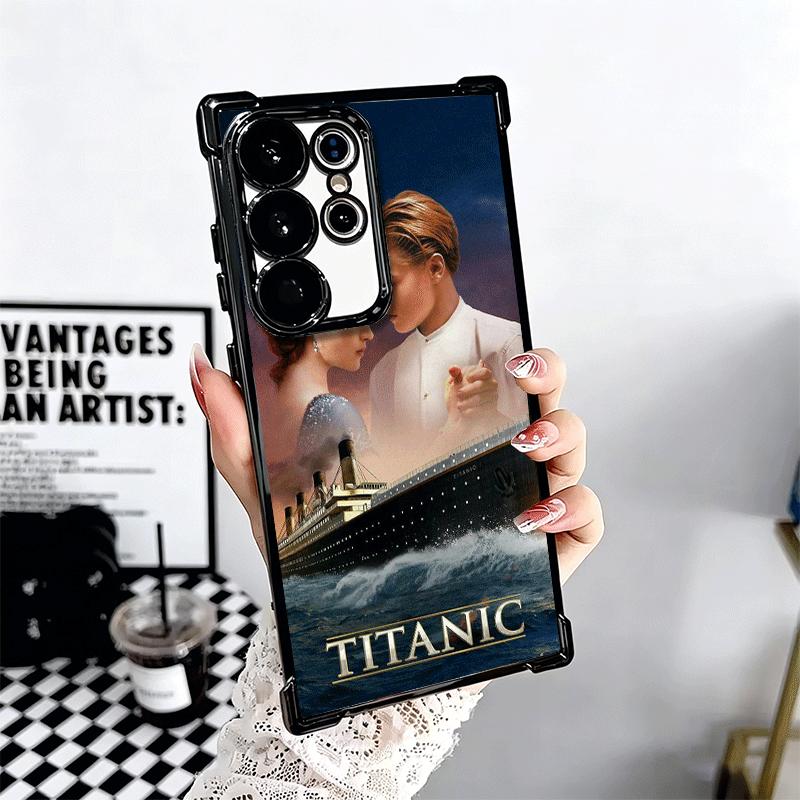 Titanic Movie Rose Jack Plating Phone Case For Samsung Galaxy S24 S25 FE S26 Edge S23 Ultra S22 S21 Plus S20 Anti-Fall Airabag C