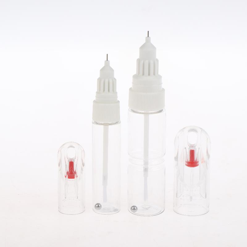 1/5pcs 2 In 1 Needle Brush Nail Polish Pen Empty Bottle Touch-up Paint Bottle Paint-mending Pen Dotted Pen+Drawing Pen