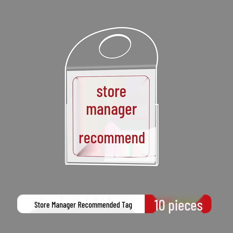 Promotional Clothing Store Hang Tag: Price, Discount, Recommended Label for Shelf Display
