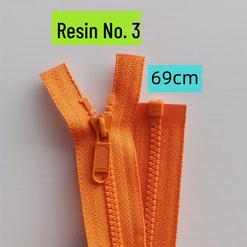 No. 5 Large Teeth Open Tail Resin Zipper - 70cm for Coats & Tops