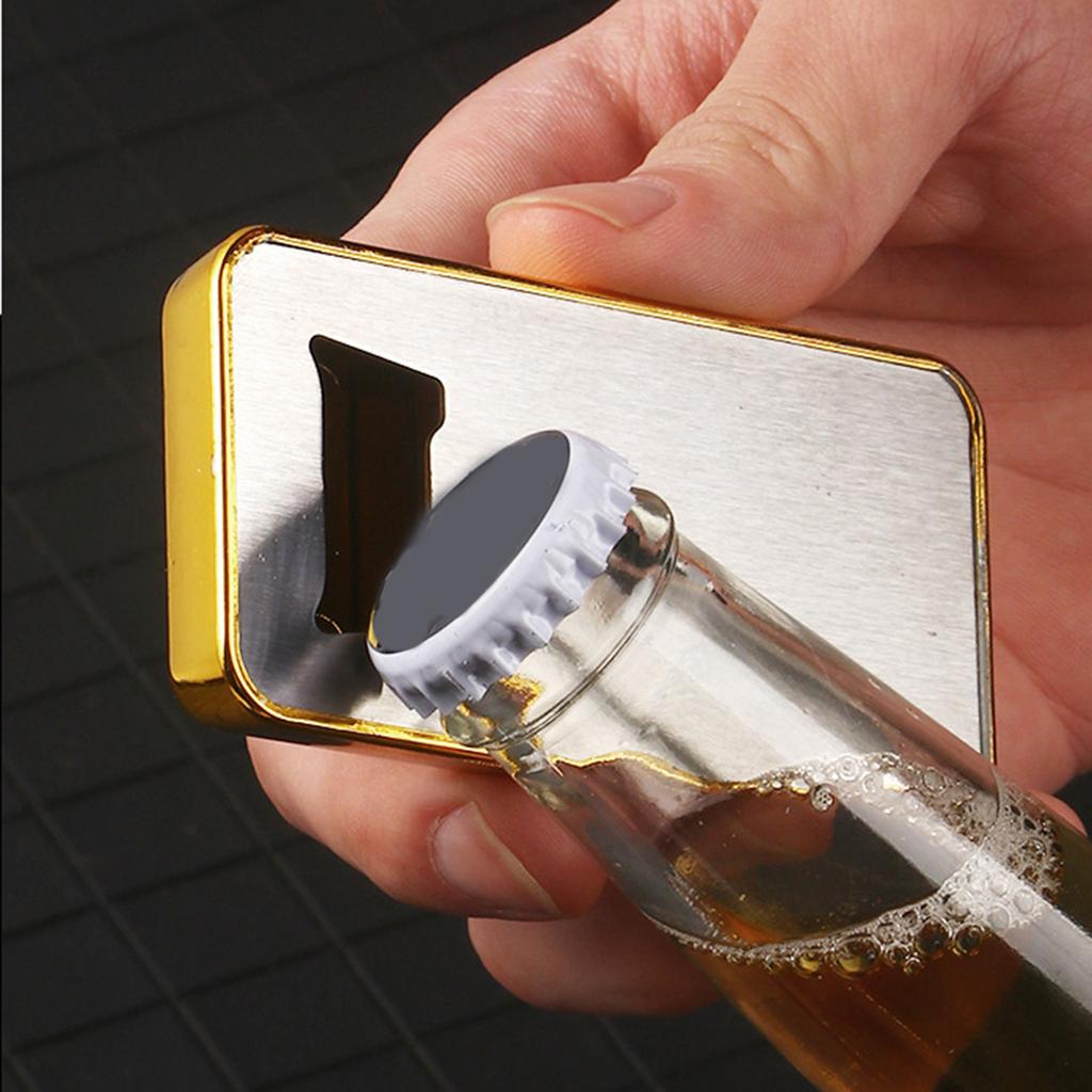 Magnetic Gold Bar Bottle Opener Realistic Gold Brick Style Beer Opener Decorative Metal Bar Tool for Home Bar Kitchen Use