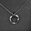 Retro Mobius Strip Pendant Necklace Unisex Hip Hop Premium Personalized Versatile Chain For Men And Women Fashion Jewelry
