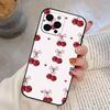 Cute cherry Phone Case Silicone Soft For IPhone 17 16 15 14 13 12 11 X XR Plus Pro Max Plus