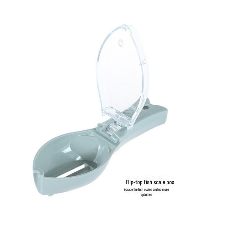 Manual Fish Scale Peeler with Lid - Scraper and De-scaler Tool for Kitchen Use