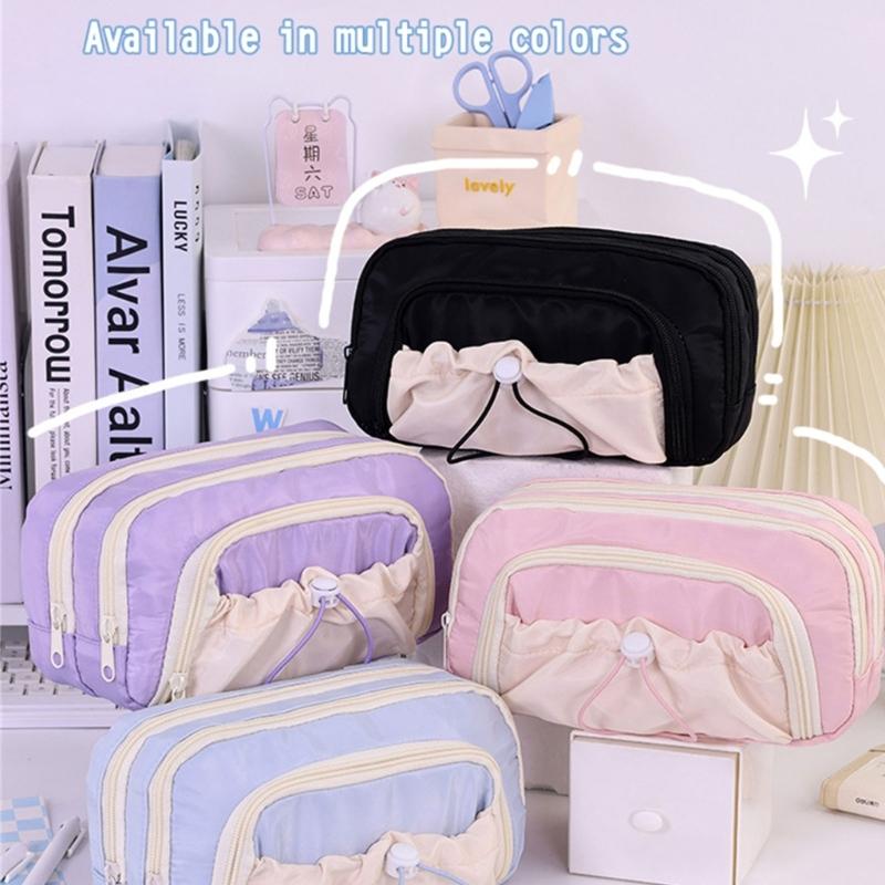 Stylish Rope Tie Organizers With Multiple Compartments Spacious Storage Waterproof Pen Organizers For Students