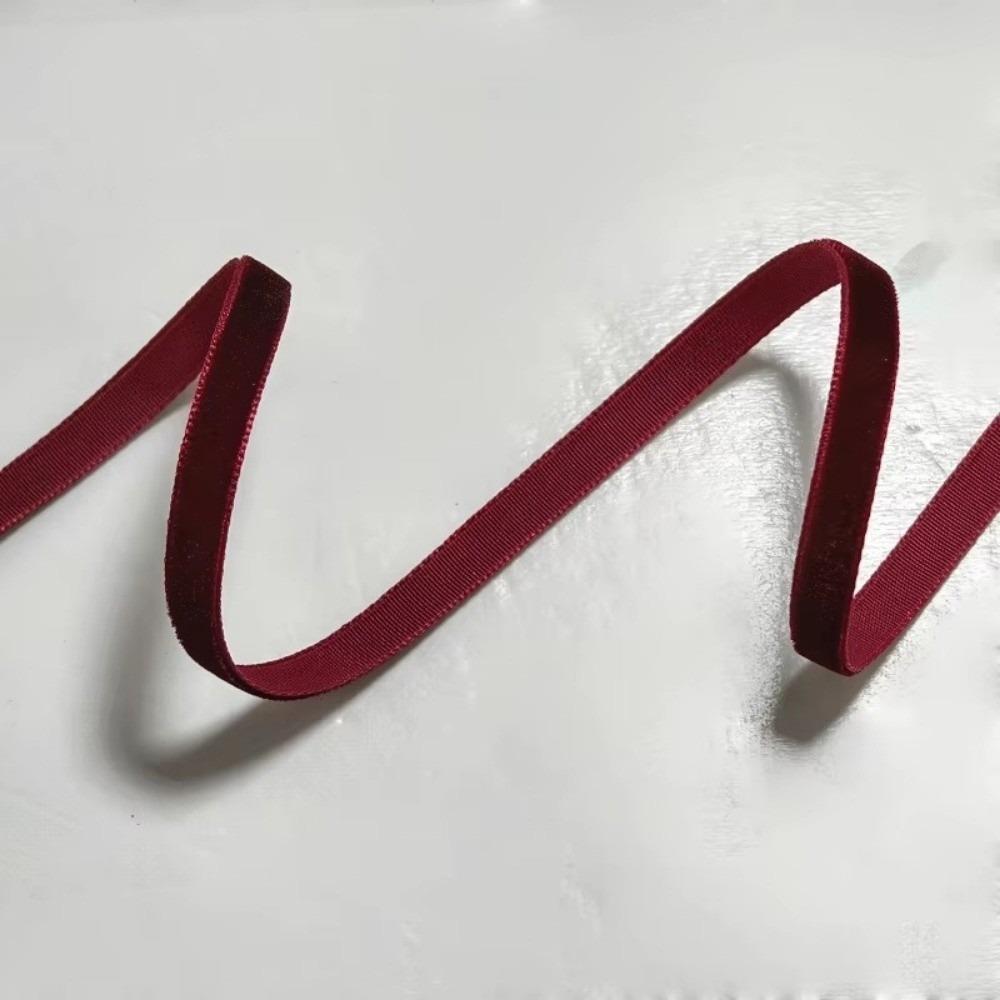 New 5 Yards Velvet Ribbon DIY 6/10/15/20/25/40mm Gift Wrapping Ribbon Handmade Single-Sided Velour Ribbons Bow Flower Bouquet