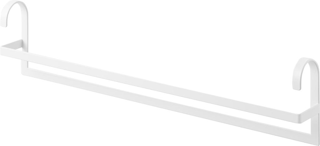 Yamazaki 2-Tier Clothes Hanger, W60, White, W60 x D6 x H14cm, Smart, Space-Saving Closet Hanger, Staggered Storage, Model 10007