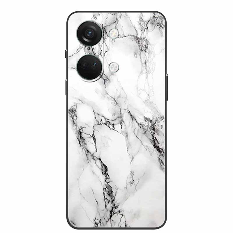 For One Plus Nord3 5G Case Silicone Painted Soft Protective Covers for OnePlus Nord 3 5G Phone Cases 1+ Nord3 TPU Coques Marble