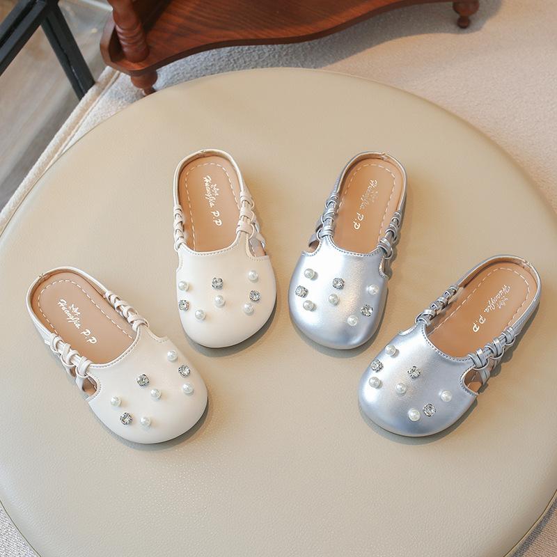 Girls' New Style Retro Rubber-soled Anti-slip Shoes, Slippers, Children's Shoes