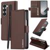 Magnetic Flip Leather Phone Case for Samsung Galaxy Z Fold 7 6 5 4 3 5G Fold6 Fold5 Fold4 Wallet Card Cover Etui Coque
