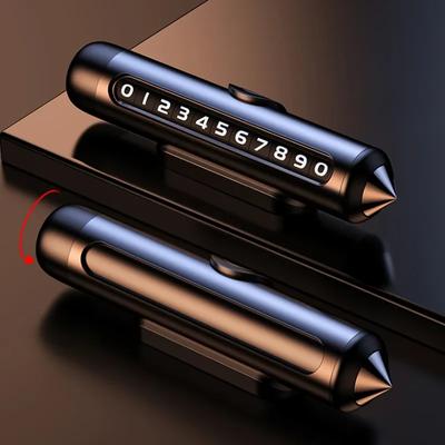 2025 New Car Phone Plate Temporary Parking Number Mobile Phone Number Display On The Car Accesorios Para Auto Modification