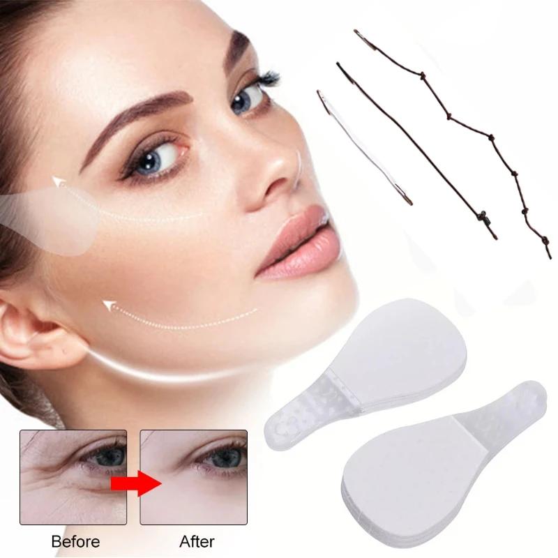 40/60 Pezzi Secret Pro Nastro Lifting Viso Istantaneo Adesivi Lifting Viso Invisibili Sottili Patch Lifting Viso Strumenti Cosmetici