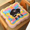 Multifunctional seat cushion Summer ice silk cushion Student office backrest Waist cute ice silk seat cushion
