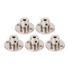 5pcs Flange Coupling Connector Professional Stainless Steel 3mm Inner Diameter Rigid Flange Shaft