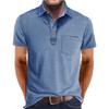 Mens Summer Short Sleeve Polo Shirt Casual Top
