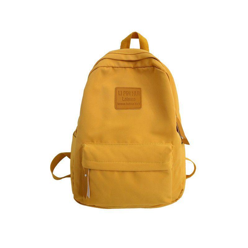 

School bag Korean version of campus forest versatile junior high school student large capacity backpack casual backpack жовтий