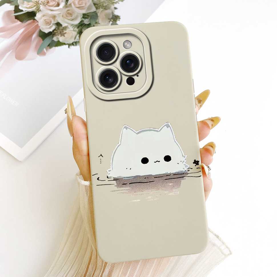 Für iPhone 15 Pro A2848 A3101 Hülle Mode Cartoon Aufdruck Weiche Silikonhülle Für iPhone 15Pro A3102 A3104 Handyhülle Bumper