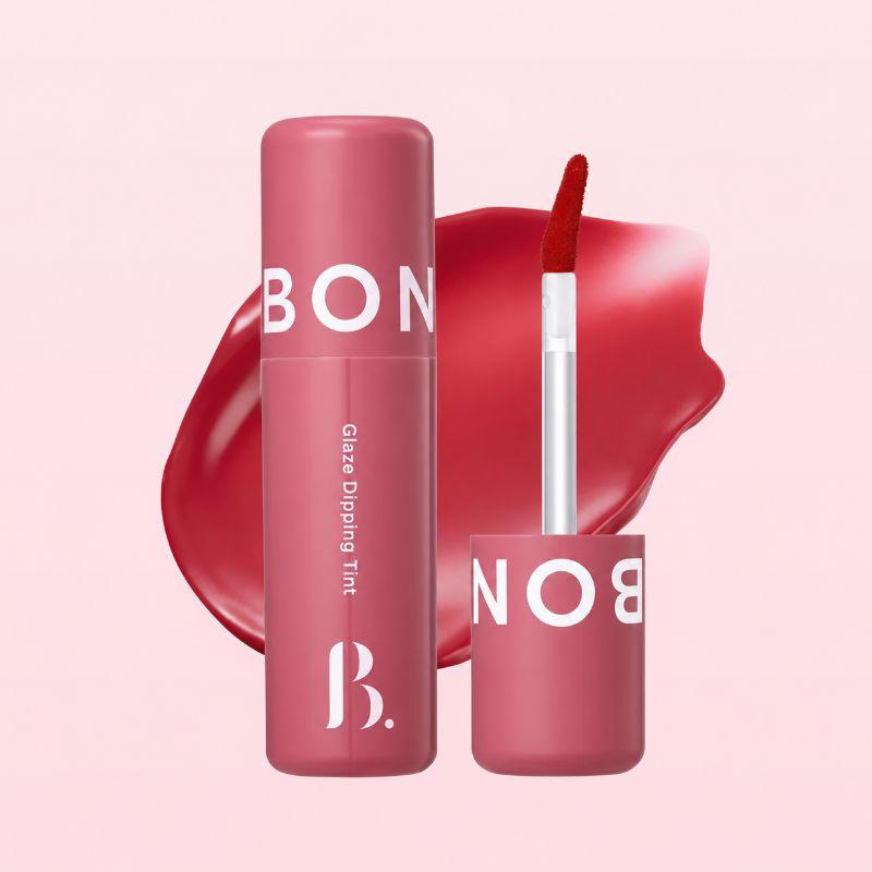 Boncept Glaze Dipping Tint 3.5g Glossy Korean Lip Tint Long Lasting Moisturizing Lip Color 01 Apple Dipping