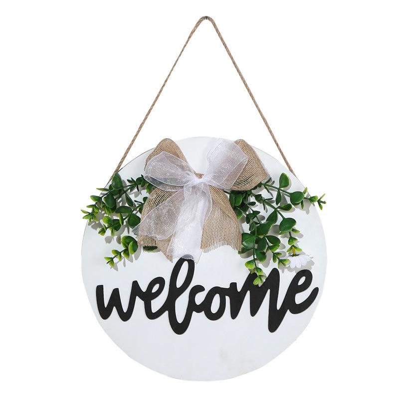 ZAKKA Wooden Welcome Sign for Shop Entrance & Restaurant Decor - Wall Pendant 1529