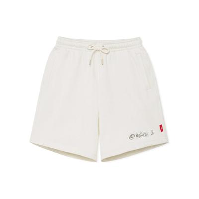 Li Ning SS22 Anti-Five Serie Anti-Five Badfive Damen Einfarbig Schnürung Locker Shorts Damen Shorts Wolkenweiß AKSS374-4