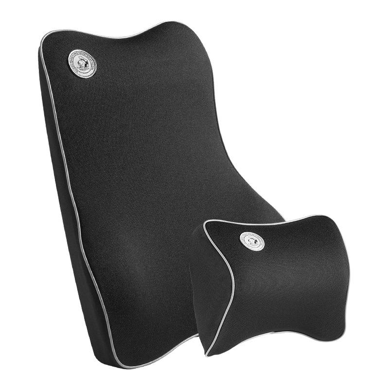 Memory Foam Car Seat Neck & Lumbar Support Pillow for Maybach, BMW, Tesla