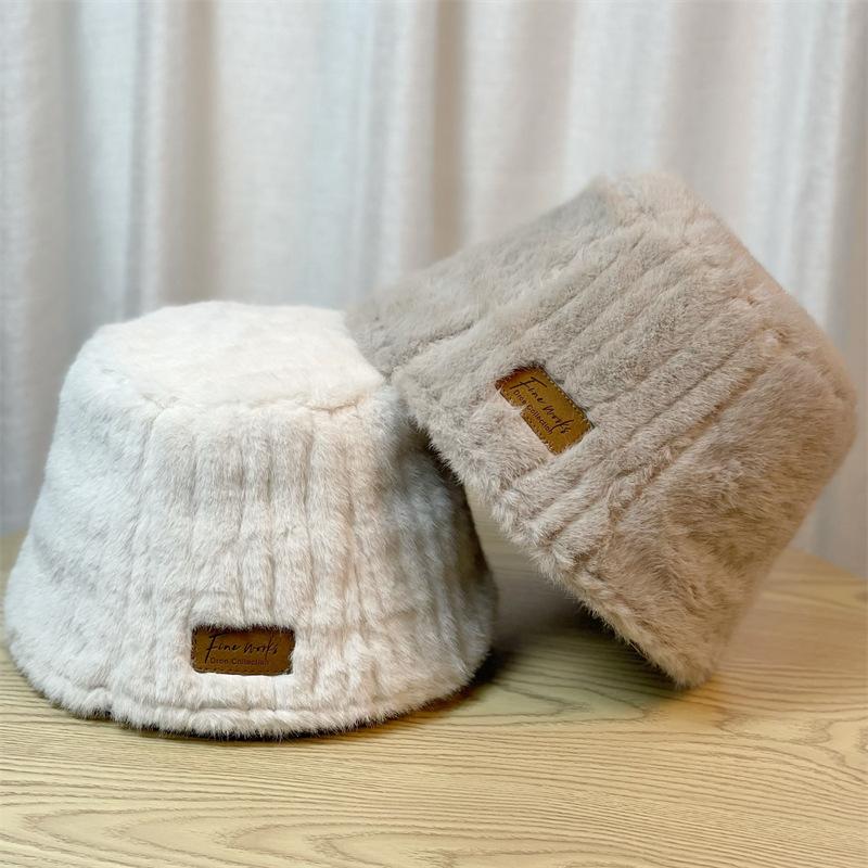 Korean Style Women's Autumn and Winter New Fisherman Hat Fashionable and Versatile Slimming Face Small Warm Thickened Basin Hat Ins Trend