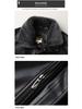 Men's Winter Padded Leather and Cotton Jacket for Middle-aged and Elderly - Warm and Ideal for Dad.