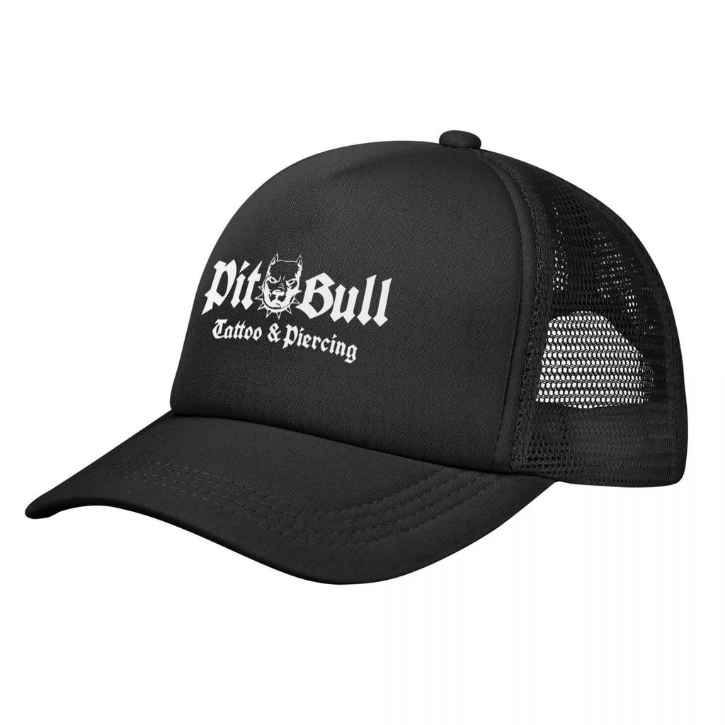 PITBULL American Pit Bull Dog 4 Mesh Baseball Hat Sports Workout Tennis Hats for Unisex Women Adults Outdoor Sports Caps