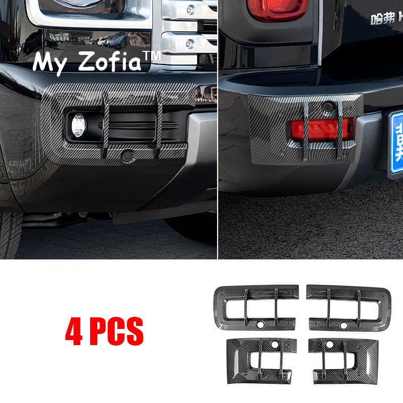For HAVAL H9 2nd MKII 2024 2025 2026 Car Front Rear Fog Light Lamp Cover Trim Headlight Covers Frame Hole Black Accessories