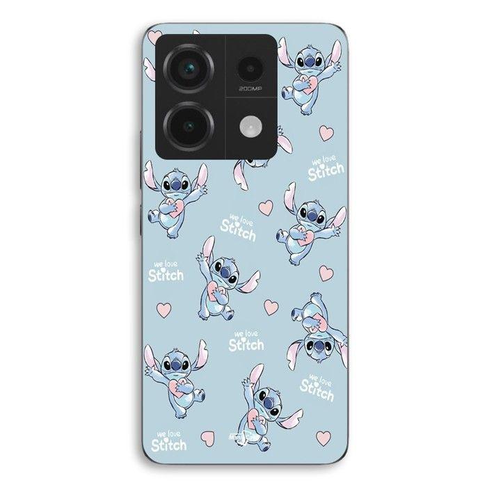 Coque Pour Xiaomi Redmi Note 13 Pro 5g Stitch love coeur rose Maniacase