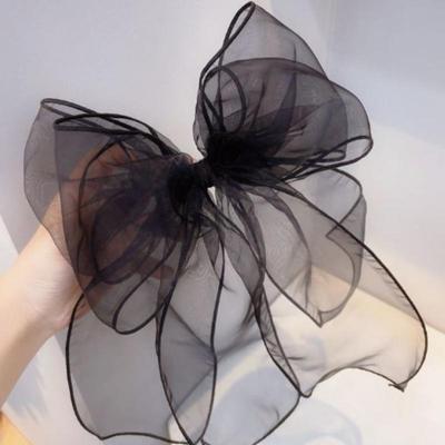 Garn Schleife Haarspange Haarschmuck Süße Organza Übergroße Lange Band Haarnadeln Frauen Mädchen Mode Kopfschmuck
