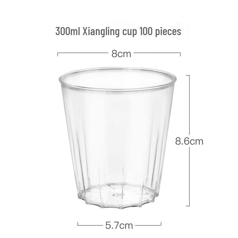

Saint Billa Clear Hard Plastic Disposable Beverage Cups