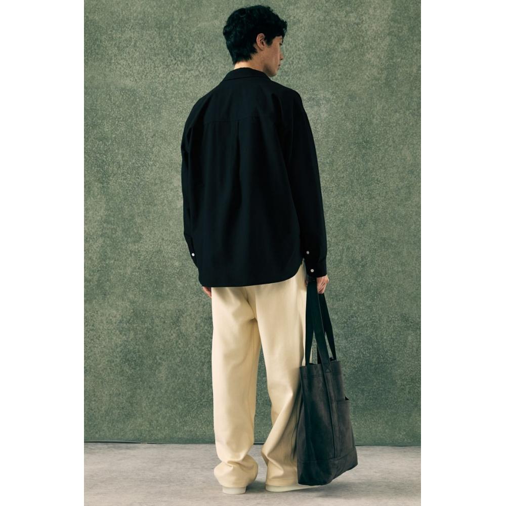H M Loose Fit Oxford sHirt Black