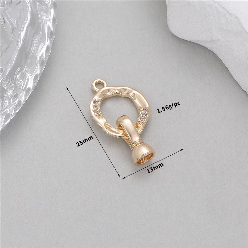 

Ожерелье из меди 14 карат с жемчугом, пружинная застежка и коннектор для изготовления украшений своими руками