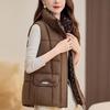Fashion Winter Women's Vest Hooded Can Be Worn On Both Sides Thick Warm Casual Sleeveless Jackets Woman Short Coat
