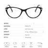 Small Frame Blue Light Blocking Cat Eye Prescription Eyeglasses For The Nearsighted Student Short-sight Eyewear 0 -0.5 -0.75 To -4