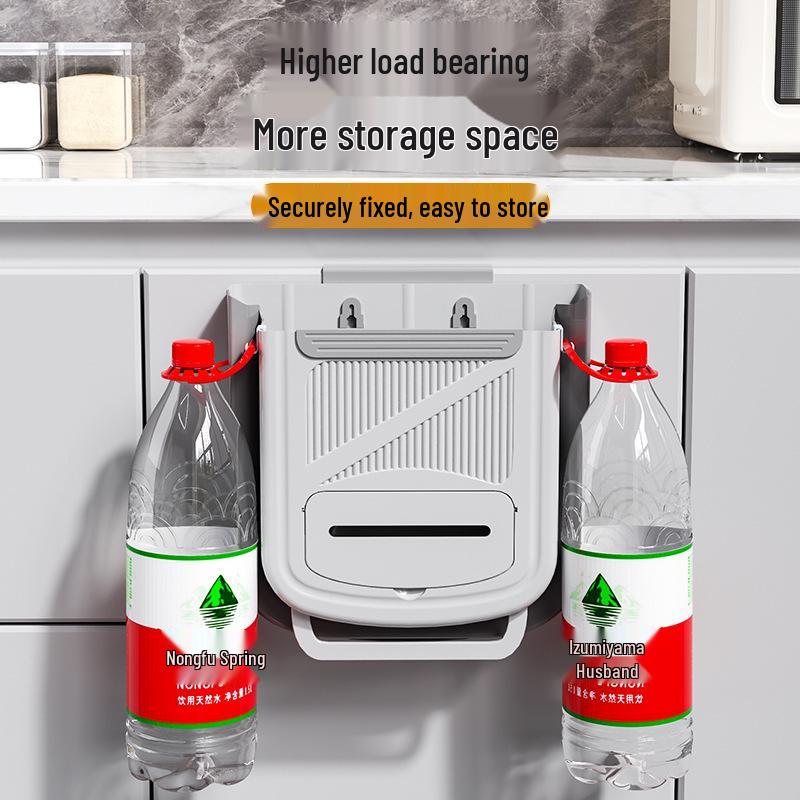 Foldable Wall-Mounted Kitchen Trash & Bathroom Paper Bin