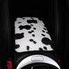 A Winter Cow Plush Car Arnainiumaorong FSDmrest Pad Center Control Pad Car Interior Supplies 12.6X7.5 Inches