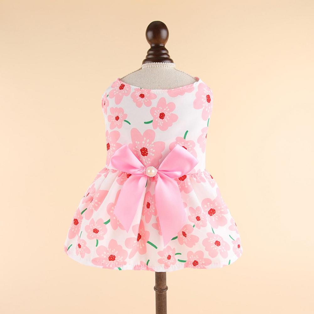 Spring Summer Cat Princess Dress Pet Sunflower Skirts Pet Clothes Comfortable Soft Puppuy Dogs Cats Dress