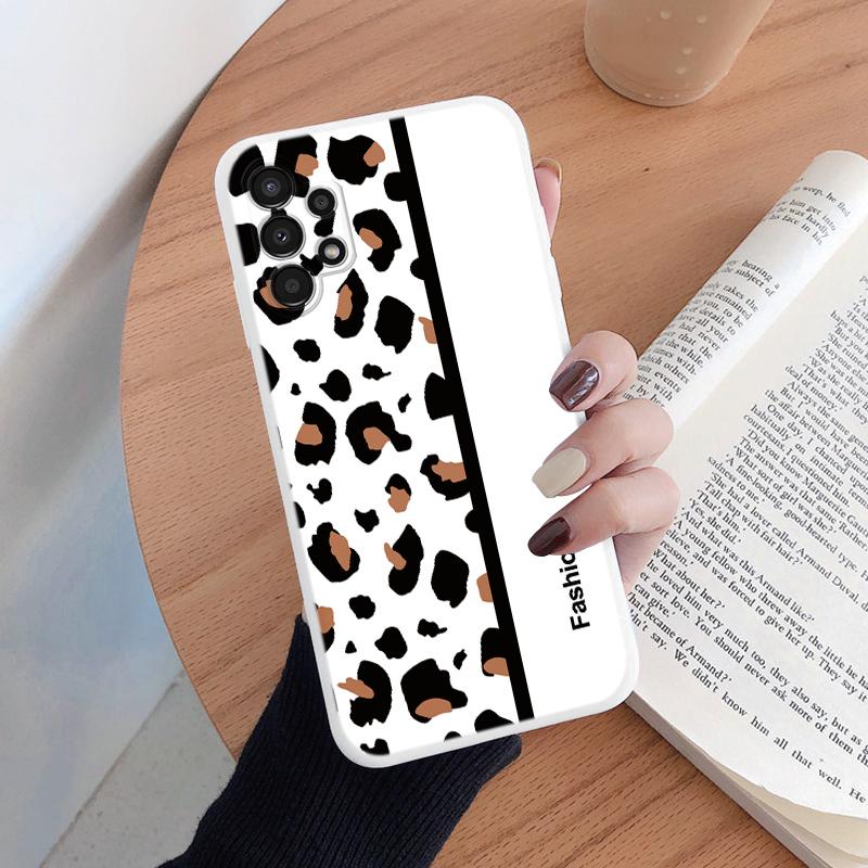 For Samsung Galaxy A13 4G A 13 5G Phone Case Fashion Leopard Print Pattern Soft Silicone Funda For Samsung A36 A15 A25 A35 Cover