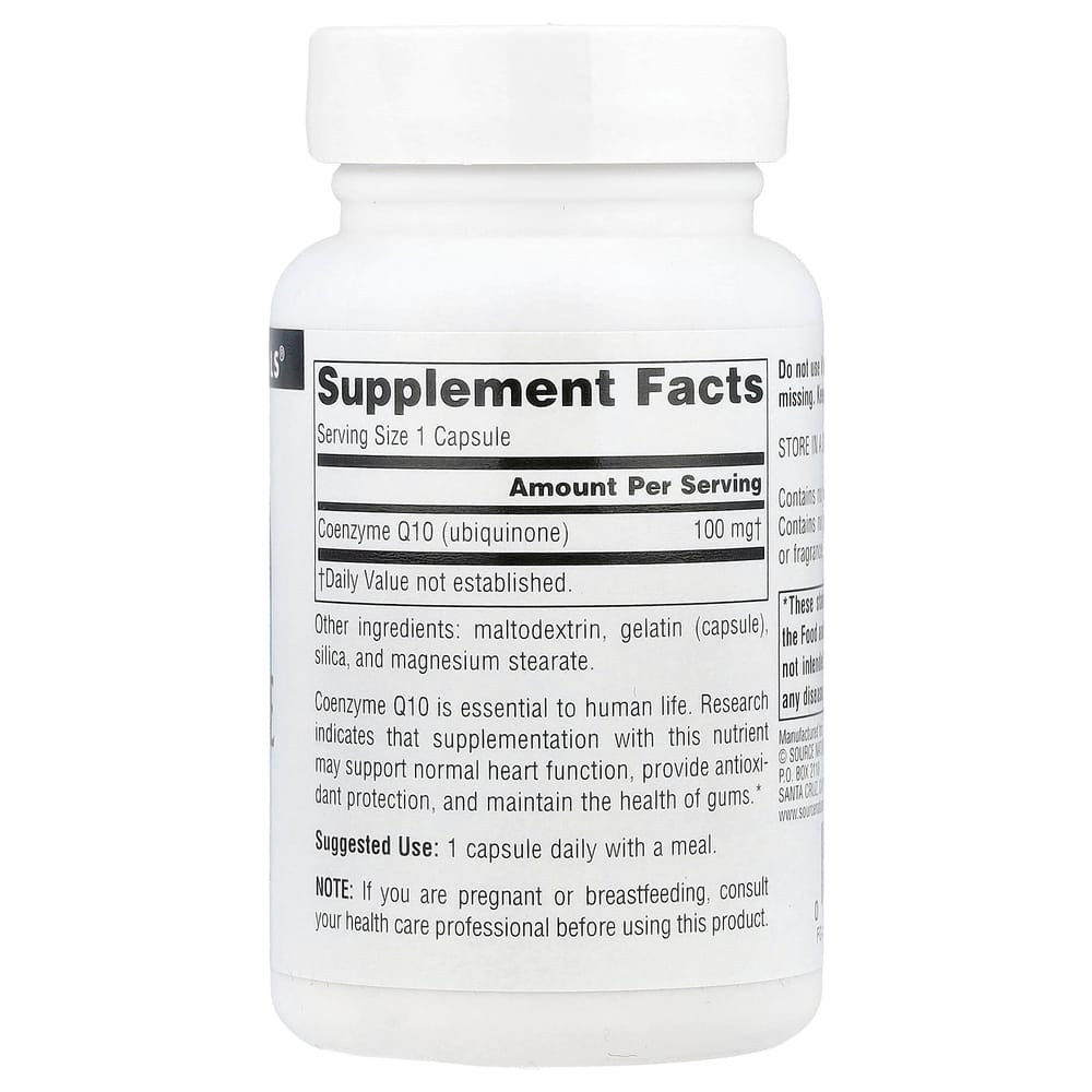 Source Naturals Coenzyme Q10 100mg 60 Capsules