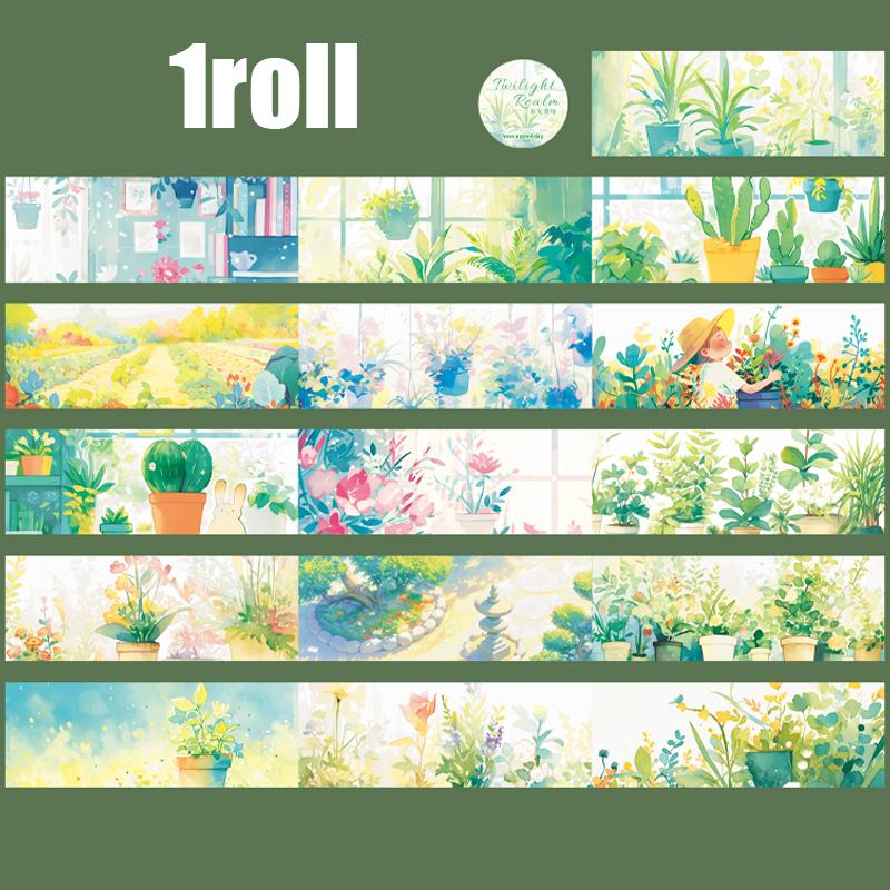 Mr. Paper kawaii Twilight Wonderland Series Healing Landscape Tape scrapbooking stationery supplie DIY Handbook Album washi tape